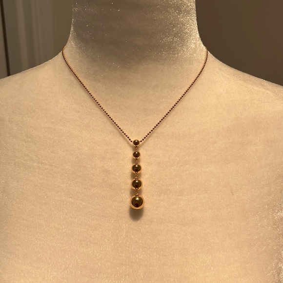 Tiffany & Co. Gold Graduated 5 Ball Drop - Picture 2 of 6